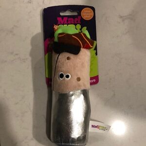 Mad Cat Silver and Tan Burrito Cat Toy
